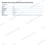 Seagate One Touch 5TB External Hard Drive