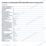 Seagate IronWolf NAS 4TB 5400 RPM Internal Hard Drive