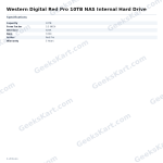 Western Digital Red Pro 10TB NAS Internal Hard Drive
