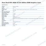 Asus Dual RTX 3050 V2 OC Edition 8GB Graphics Card