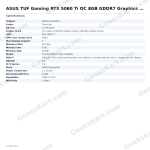 ASUS TUF Gaming RTX 5060 Ti OC 8GB GDDR7 Graphics Card
