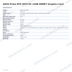 ASUS Prime RTX 5070 OC 12GB GDDR7 Graphics Card