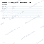 Dawg V 110 White M-ATX Mini Tower Case