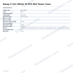 Dawg V 211 White M-ATX Mid Tower Case