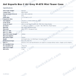 Ant Esports Box C Air Grey M-ATX Mini Tower Case