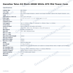 Gamdias Talos E3 Mesh ARGB White ATX Mid Tower Case