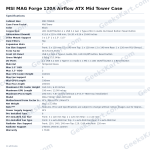 MSI MAG Forge 120A Airflow ATX Mid Tower Case