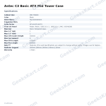 Antec C3 Basic ATX Mid Tower Case
