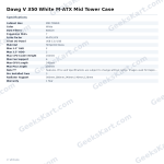 Dawg V 350 White M-ATX Mid Tower Case