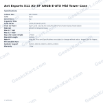 Ant Esports 511 Air 5F ARGB E-ATX Mid Tower Case