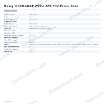 Dawg X 430 ARGB White ATX Mid Tower Case