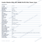 Cooler Master Elite 301 ARGB M-ATX Mini Tower Case
