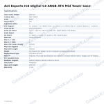 Ant Esports ICE Digital C3 ARGB ATX Mid Tower Case