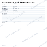 DeepCool CH160 Plus M-ATX Mini Tower Case