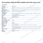 Thermaltake H590 TG White ARGB E-ATX Mid Tower Case