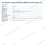 Ant Esports Crystal X6 Digital ARGB E-ATX Mid Tower Case