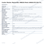Cooler Master MasterBox MB520 Mesh ARGB ATX Mid Tower Case