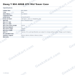 Dawg Y 804 ARGB ATX Mid Tower Case