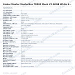 Cooler Master MasterBox TD500 Mesh V2 ARGB White E-ATX Mid Tower Case