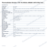 Thermaltake Divider 370 TG White ARGB E-ATX Mid Tower Case