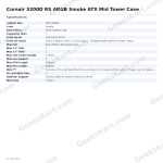 Corsair 3200D RS ARGB Smoke ATX Mid Tower Case