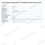 Thermaltake View 380 XL TG ARGB ATX Mid Tower Case