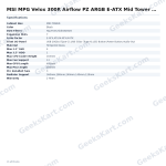 MSI MPG Velox 300R Airflow PZ ARGB E-ATX Mid Tower Case