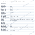 Cooler Master HAF 500 White E-ATX Mid Tower Case