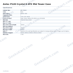 Antec P120 Crystal E-ATX Mid Tower Case