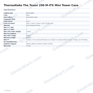 Thermaltake The Tower 250 M-ITX Mini Tower Case
