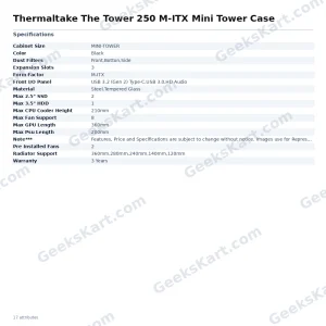 Thermaltake The Tower 250 M-ITX Mini Tower Case