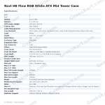 Nzxt H6 Flow RGB White ATX Mid Tower Case