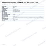 ANT Esports Cypher K9 ARGB ATX Mid Tower Case