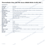 Thermaltake View 300 MX Snow ARGB White E-ATX Mid Tower Case