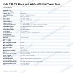 Hyte Y40 TG Black and White ATX Mid Tower Case