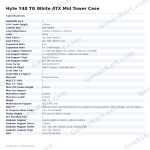 Hyte Y40 TG White ATX Mid Tower Case