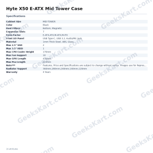Hyte X50 E-ATX Mid Tower Case
