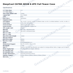 DeepCool CH780 ARGB E-ATX Full Tower Case