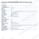 DeepCool CH780 WH ARGB E-ATX Full Tower Case