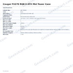 Cougar FV270 RGB E-ATX Mid Tower Case