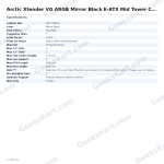 Arctic Xtender VG ARGB Mirror Black E-ATX Mid Tower Case