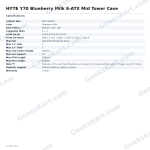 HYTE Y70 Blueberry Milk E-ATX Mid Tower Case