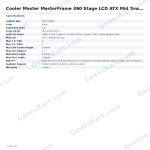 Cooler Master MasterFrame 360 Stage LCD ATX Mid Tower Case