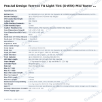 Fractal Design Torrent TG Light Tint (E-ATX) Mid Tower Cabinet (Black)