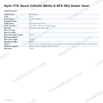 Hyte Y70 Touch Infinite White E-ATX Mid Tower Case