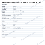 Gamdias Helios P2-850G 850 Watt 80 Plus Gold ATX 3.0 SMPS