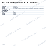 Nzxt C850 Gold Fully Modular ATX 3.1 White SMPS