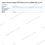 Super Flower Leadex VII Platinum Pro 1200W ATX 3.1 Modular SMPS