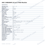 AOC 24B30HM 24 Inch FHD Monitor