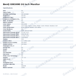 BenQ GW2490 24 Inch Monitor